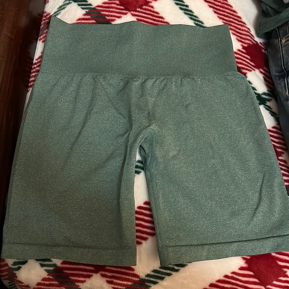 NVGTN FOREST GREEN SHORTS